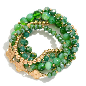 Charm & Clover: The Lucky Five Bracelet Set