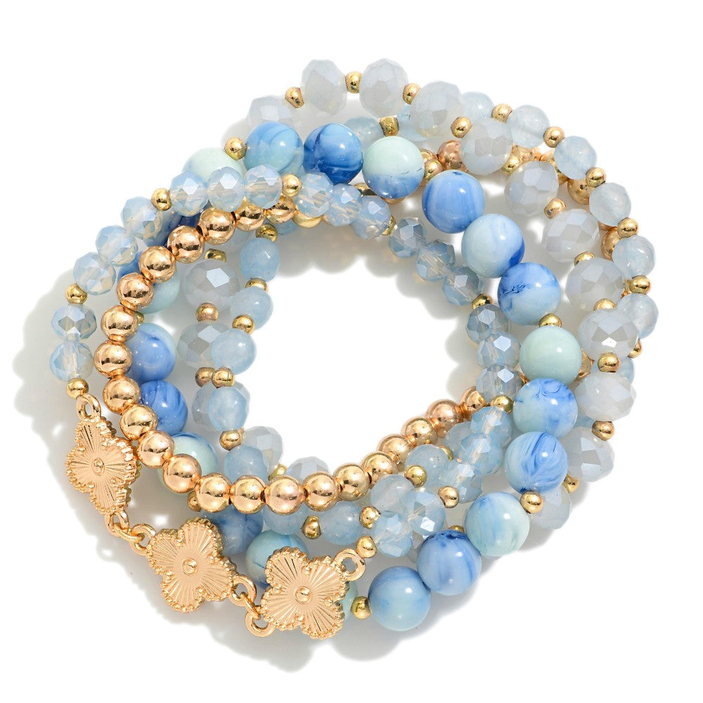 Charm & Clover: The Lucky Five Bracelet Set