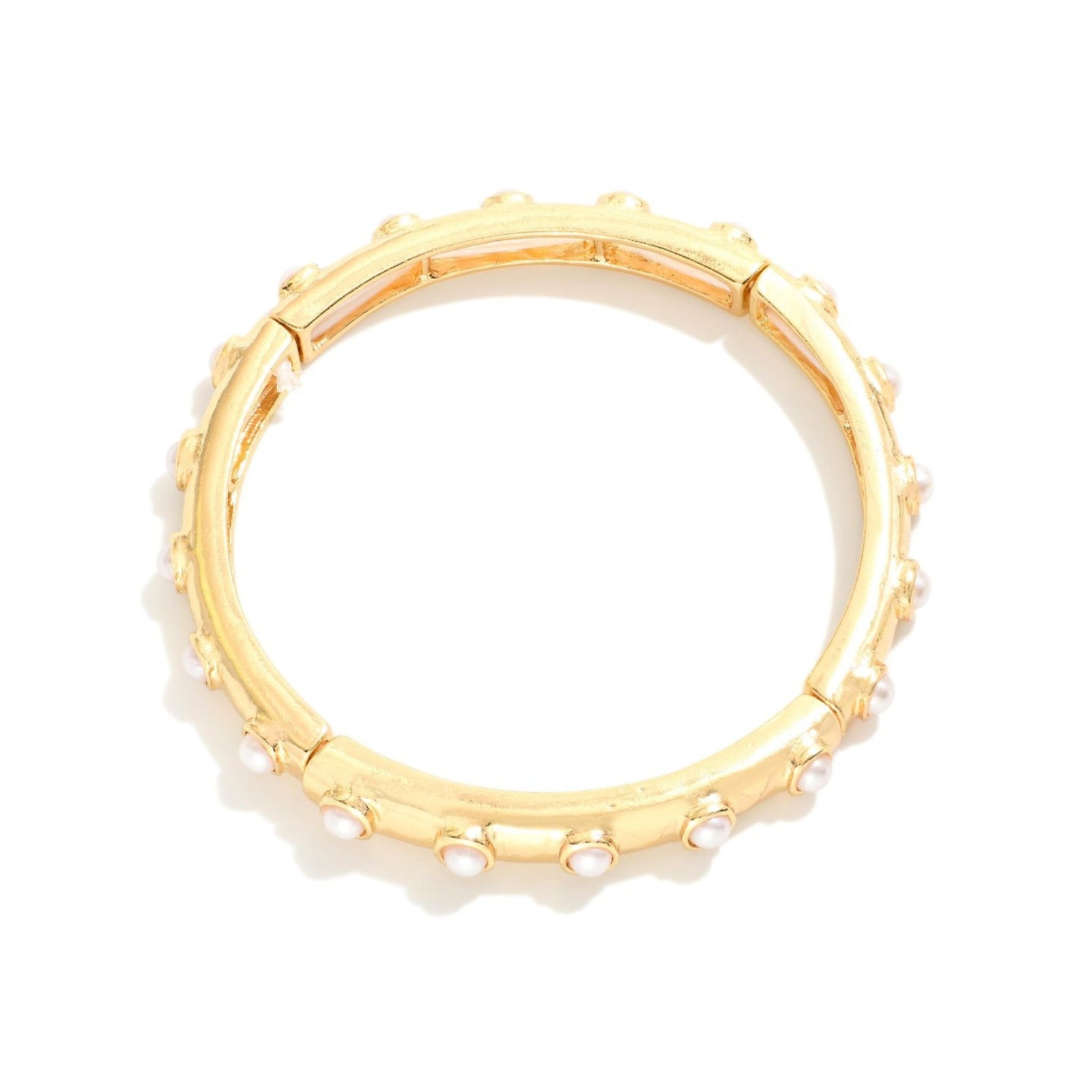 Lustre & Pearl Bangle Bracelet