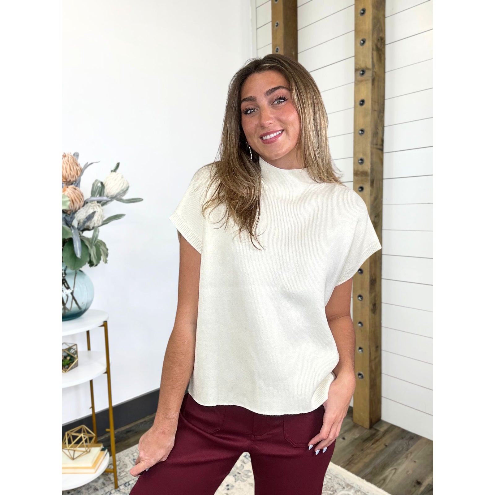 Common Ground Ribbed Knit Top