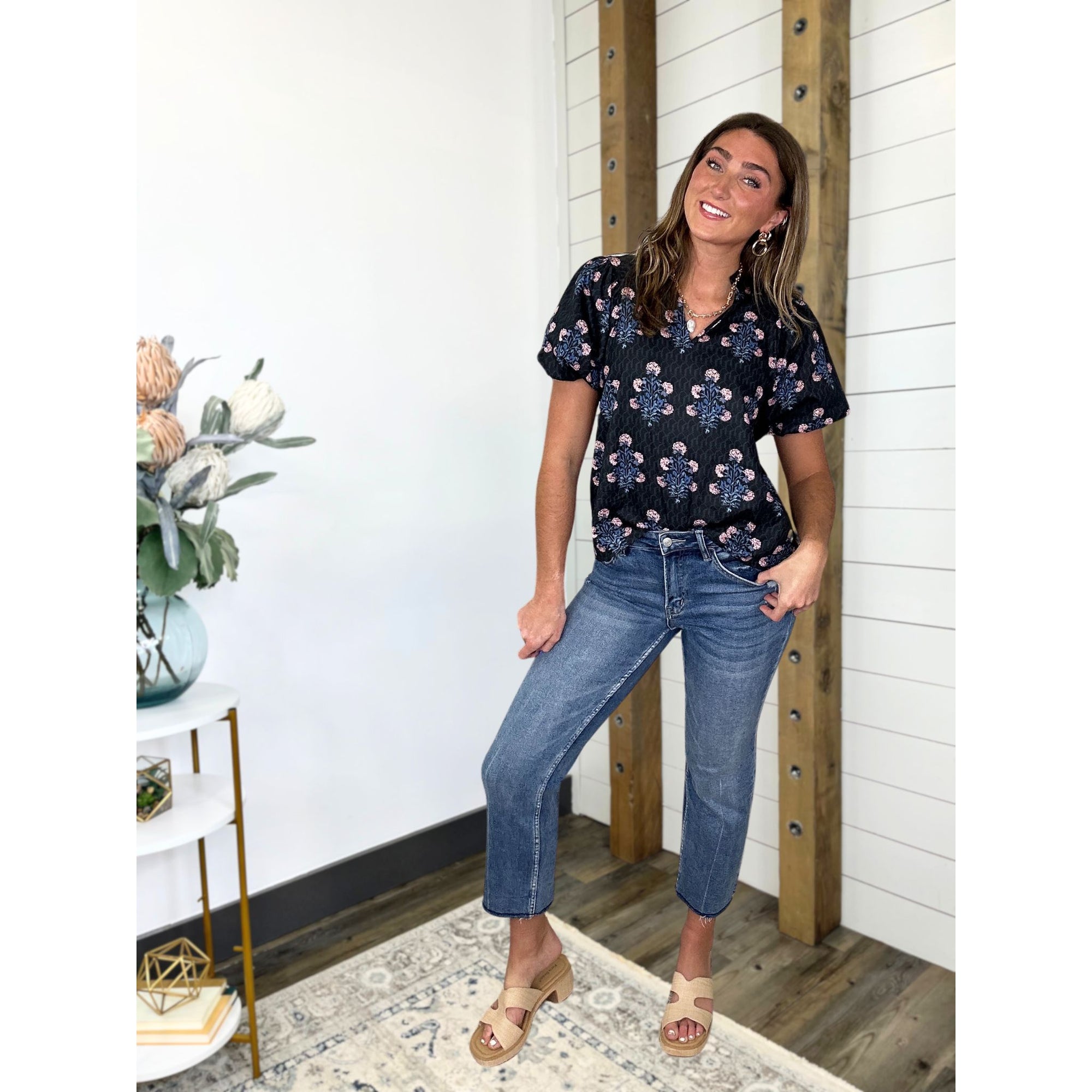 Noir Garden Top