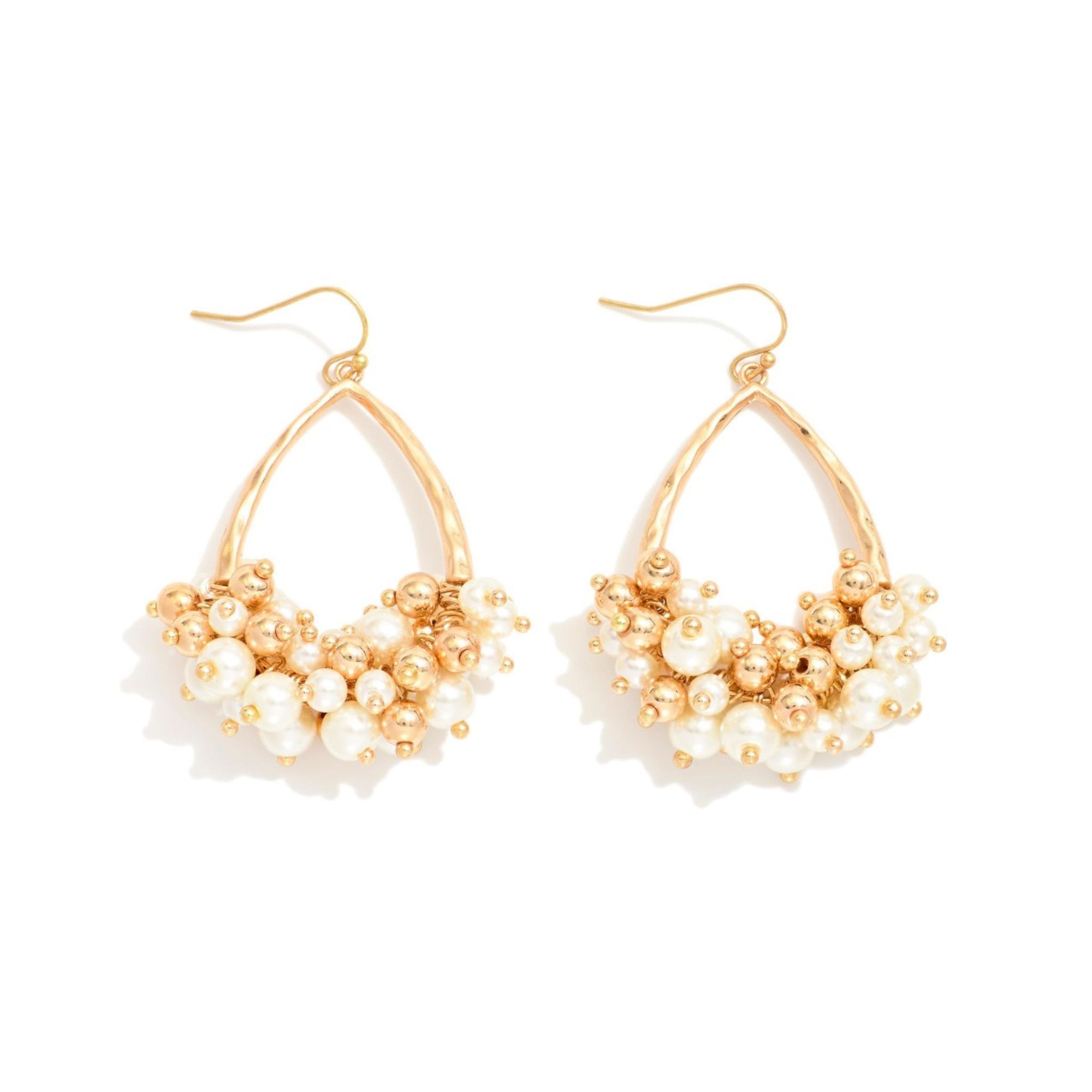 Champagne Cluster Earrings