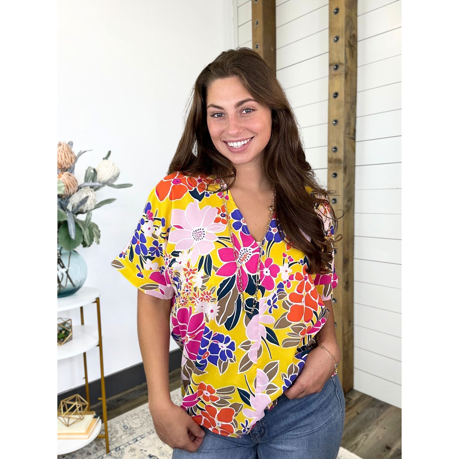Tropic Pop Floral Top
