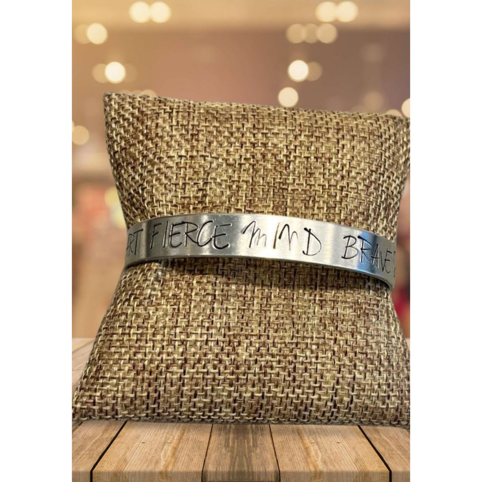 Stamped Metal Cuff Bracelet