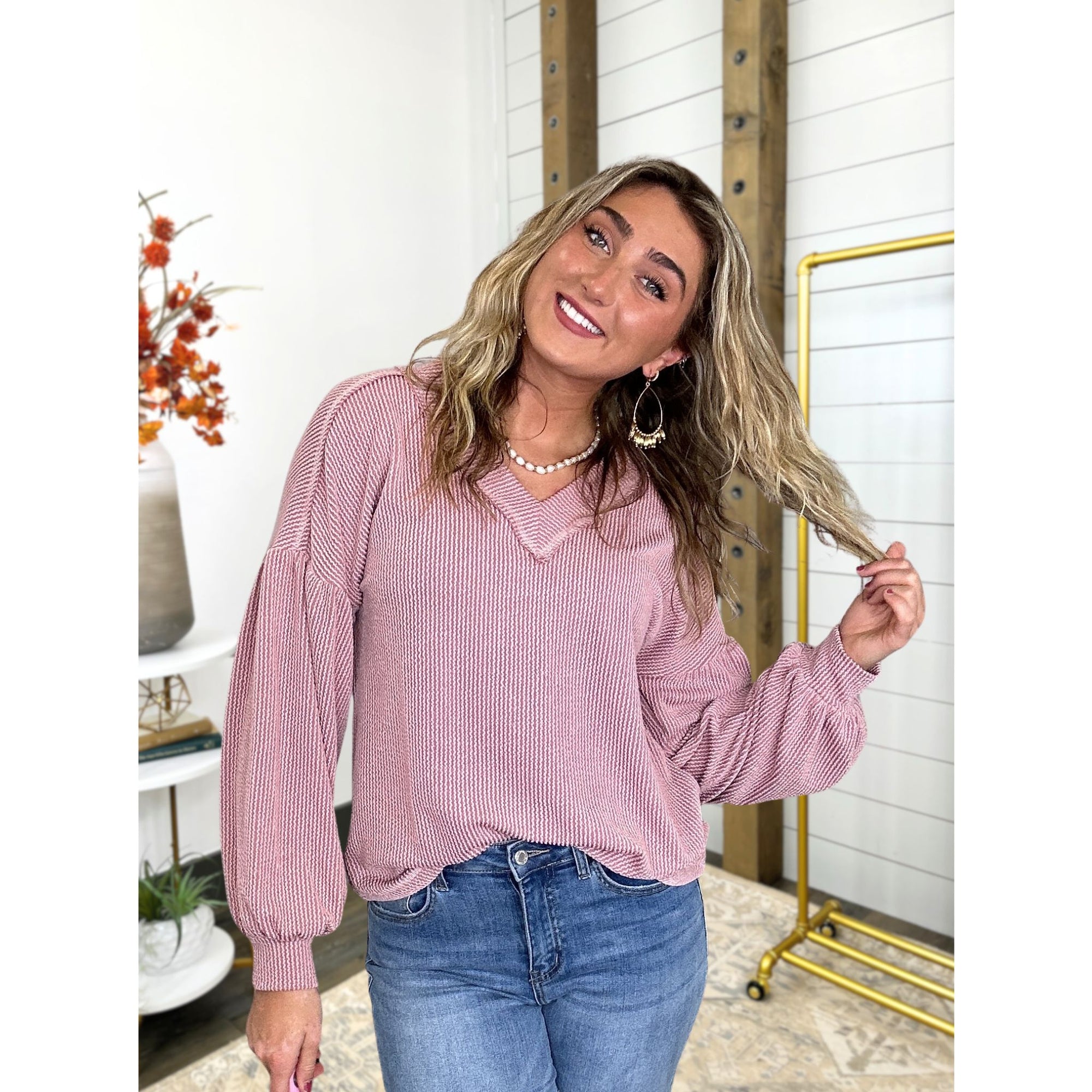 Dylan Two Tone Knit Top