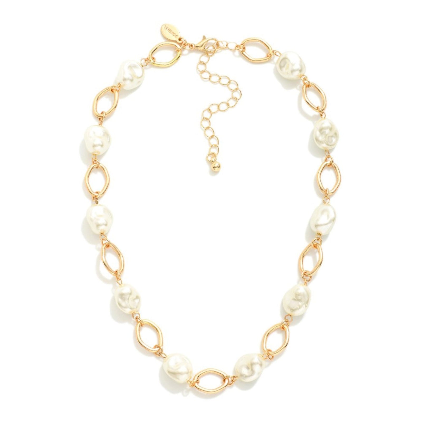 Pearl & Chain Statement Necklace