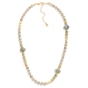 Celeste Clover Beaded Necklace