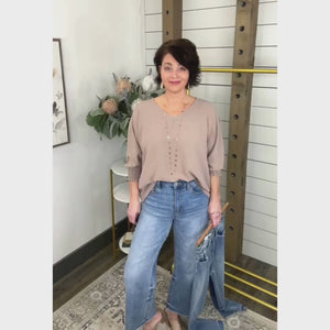 Debbie Wide Leg Crop Denim