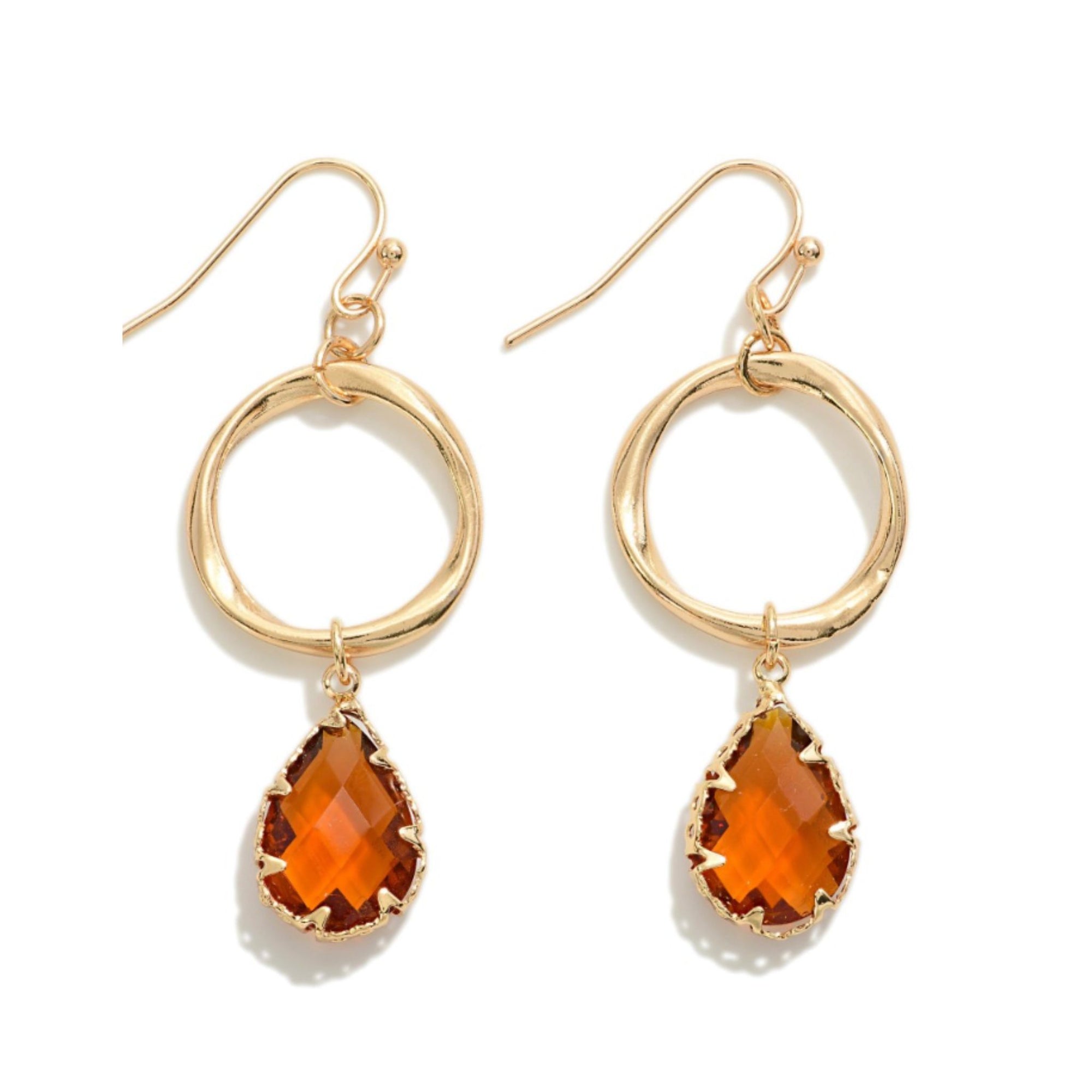 In The Sun Oval Drop Earring