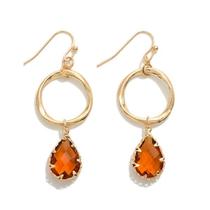 In The Sun Oval Drop Earring