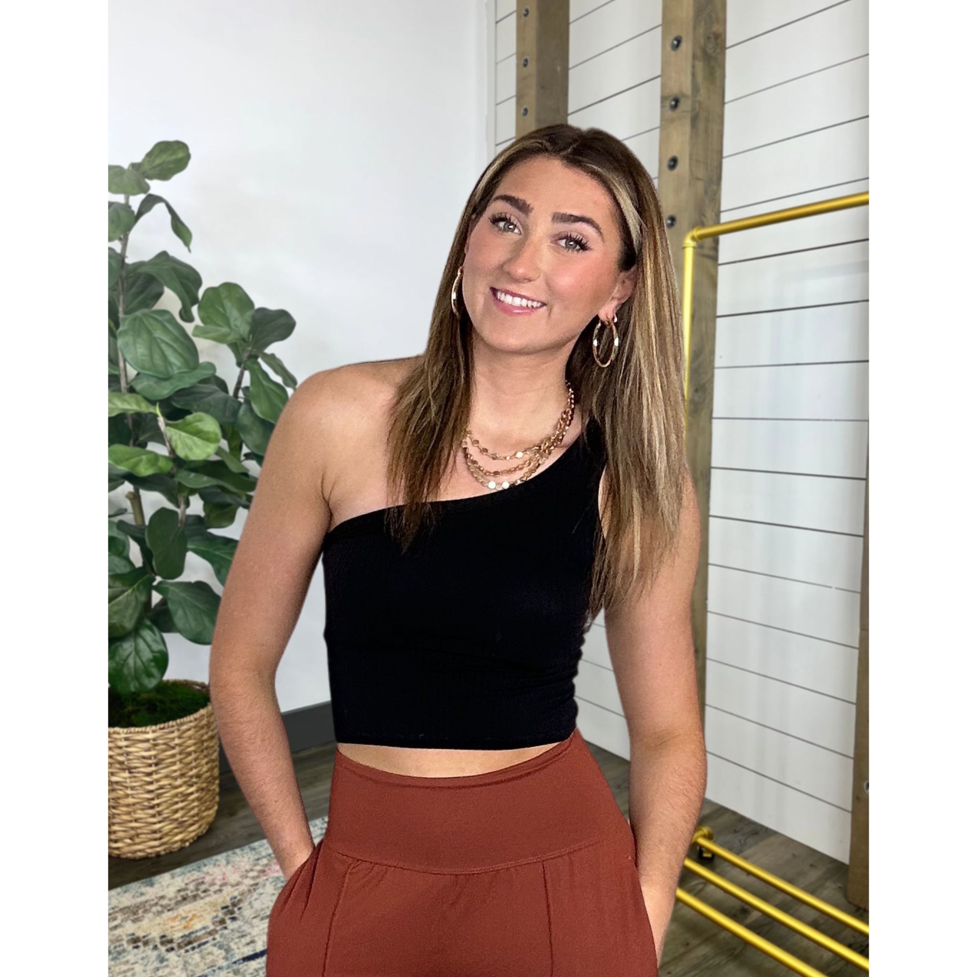 True One Shoulder Tank