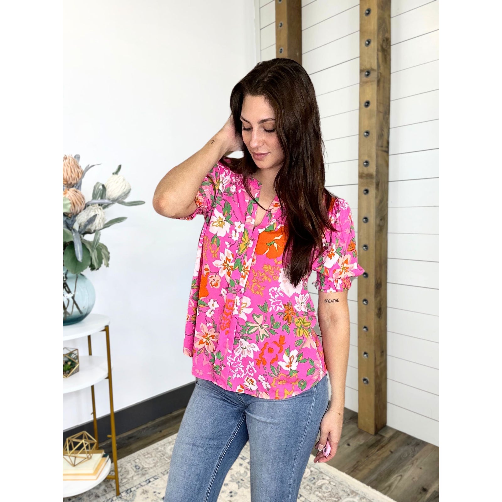 Unfinished Business Floral Top