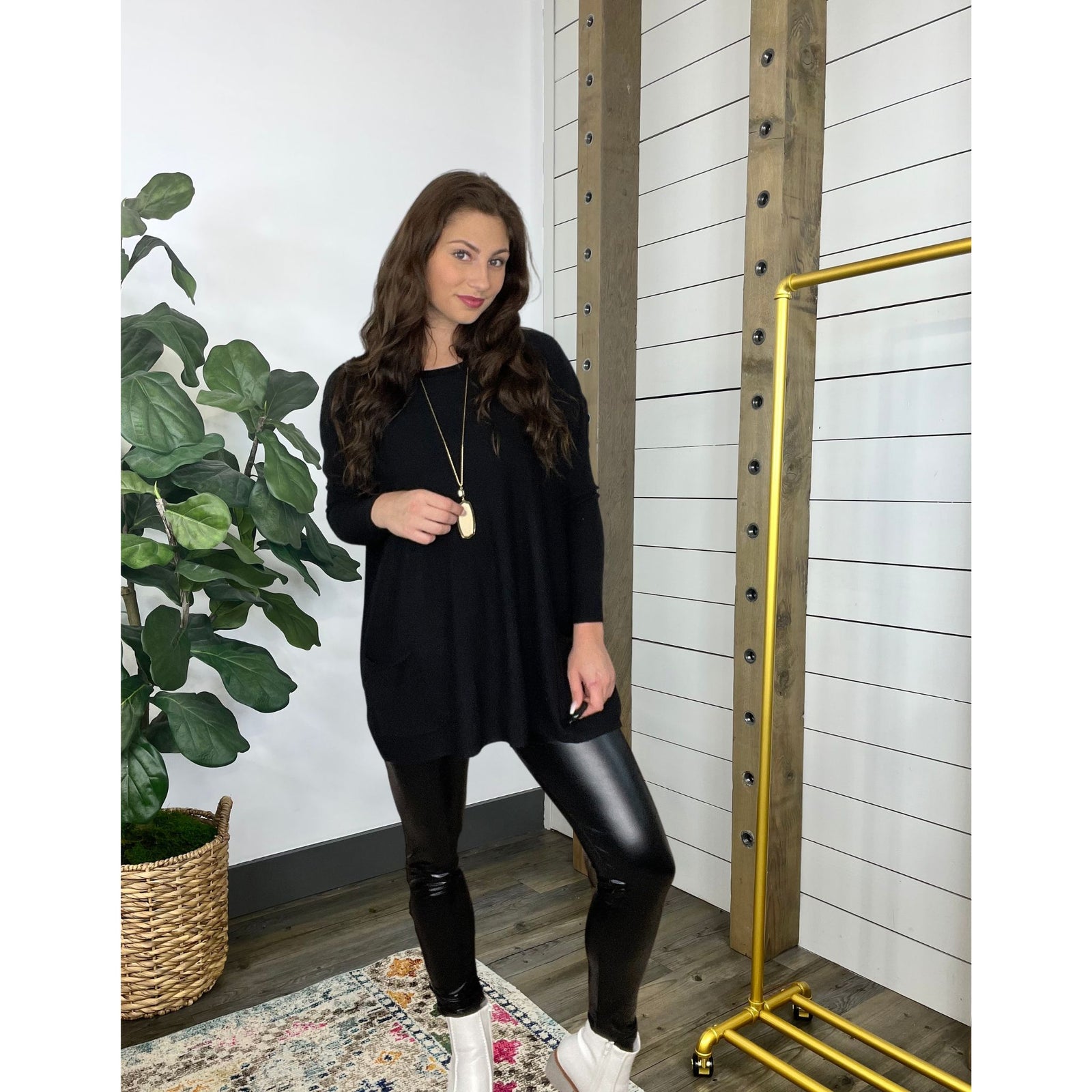 Send Your Love Faux Leather Leggings