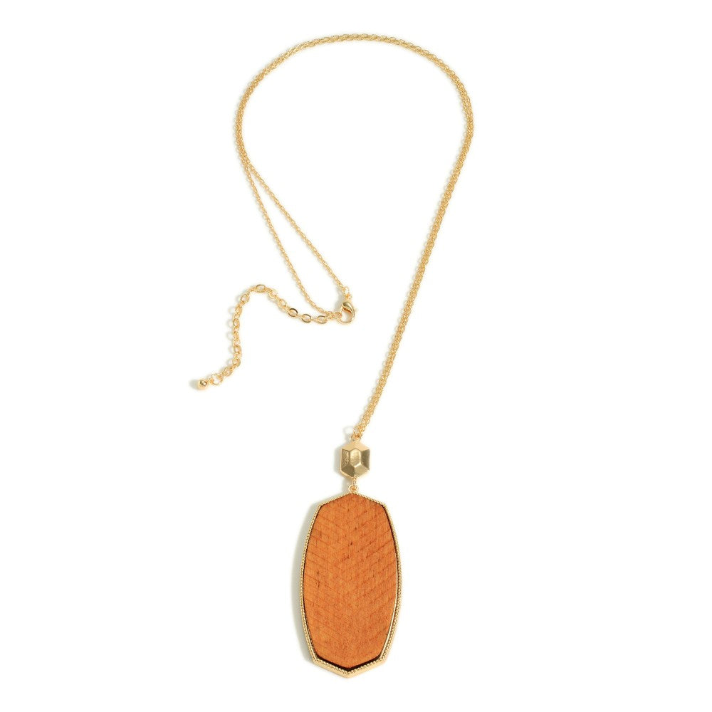 What About It Wood Pendant Necklace