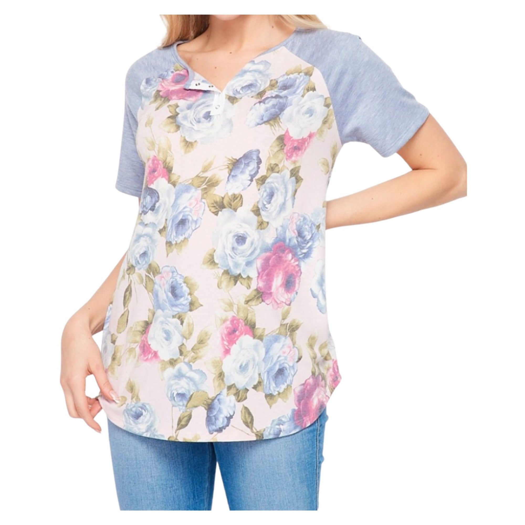 Floral Knit Top