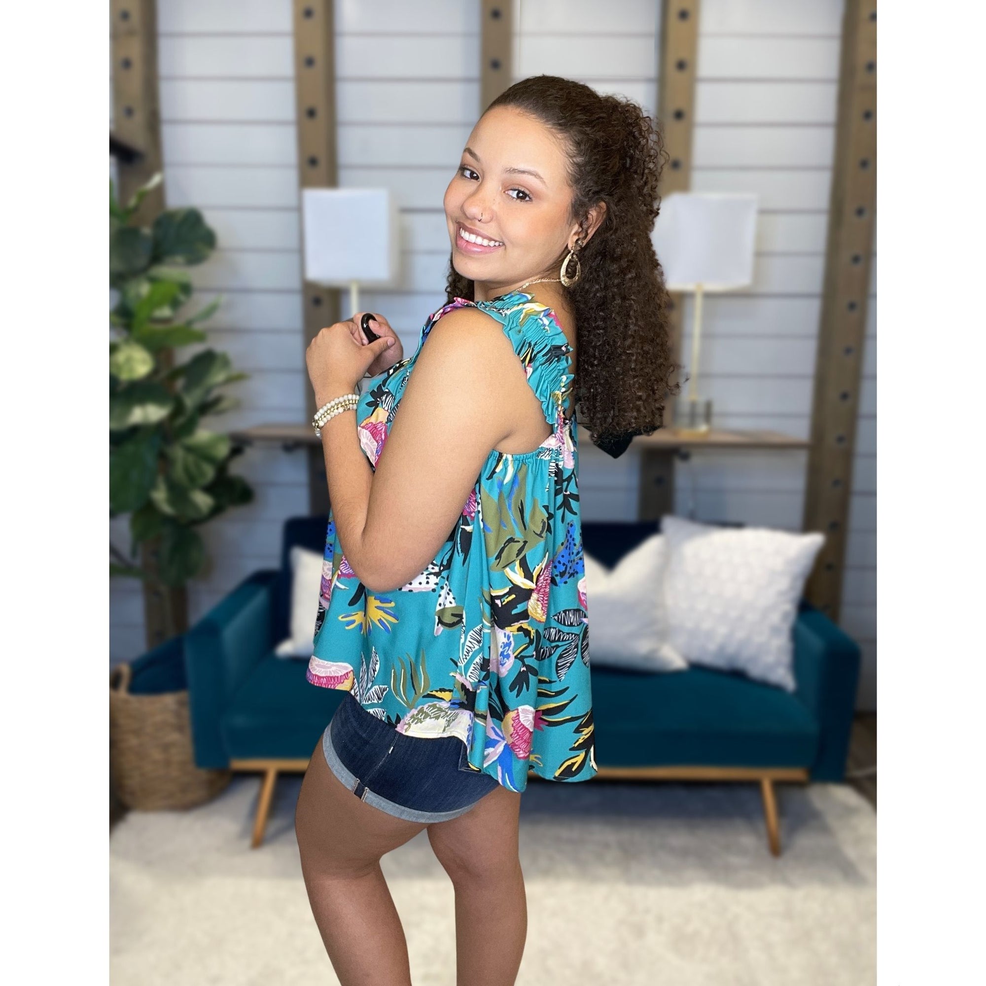 Paradise Ruffle Tank