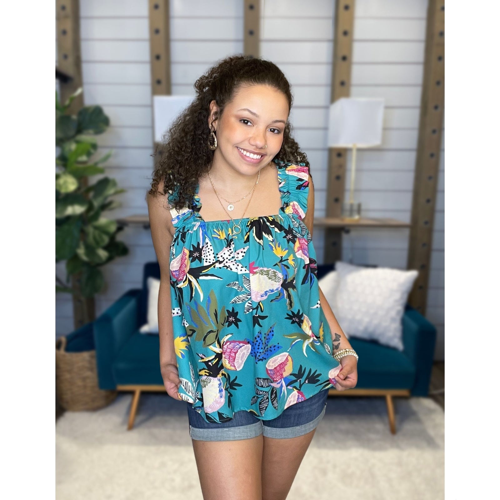 Paradise Ruffle Tank