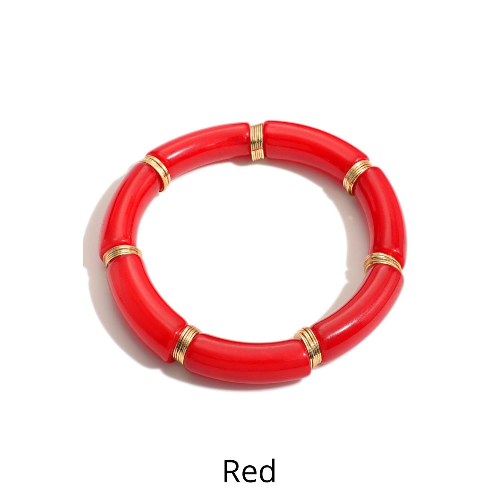 Acrylic Tube Stretch Bracelet