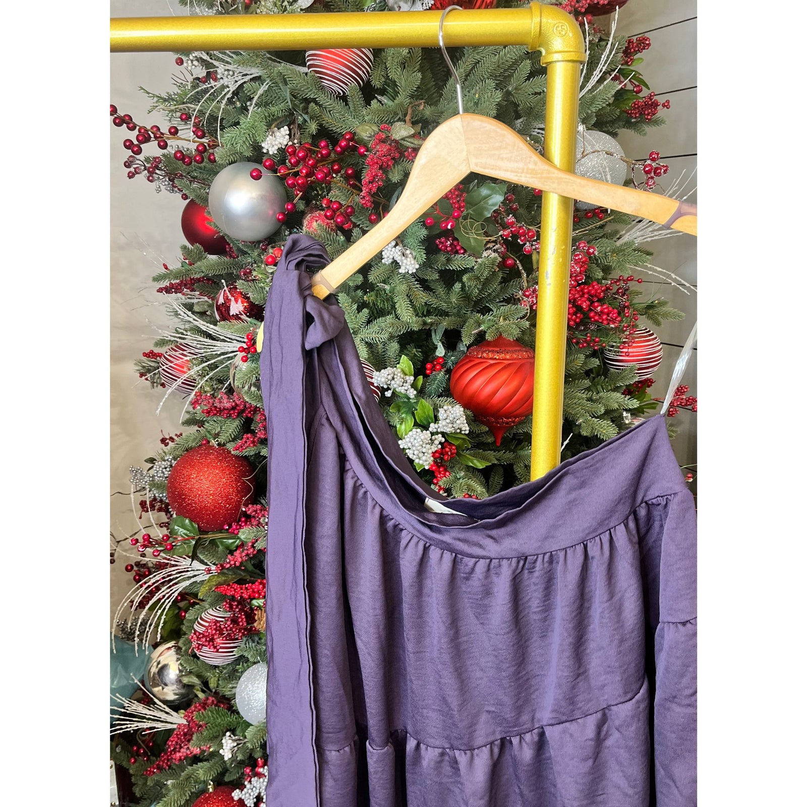 Tie Shoulder Tiered Top